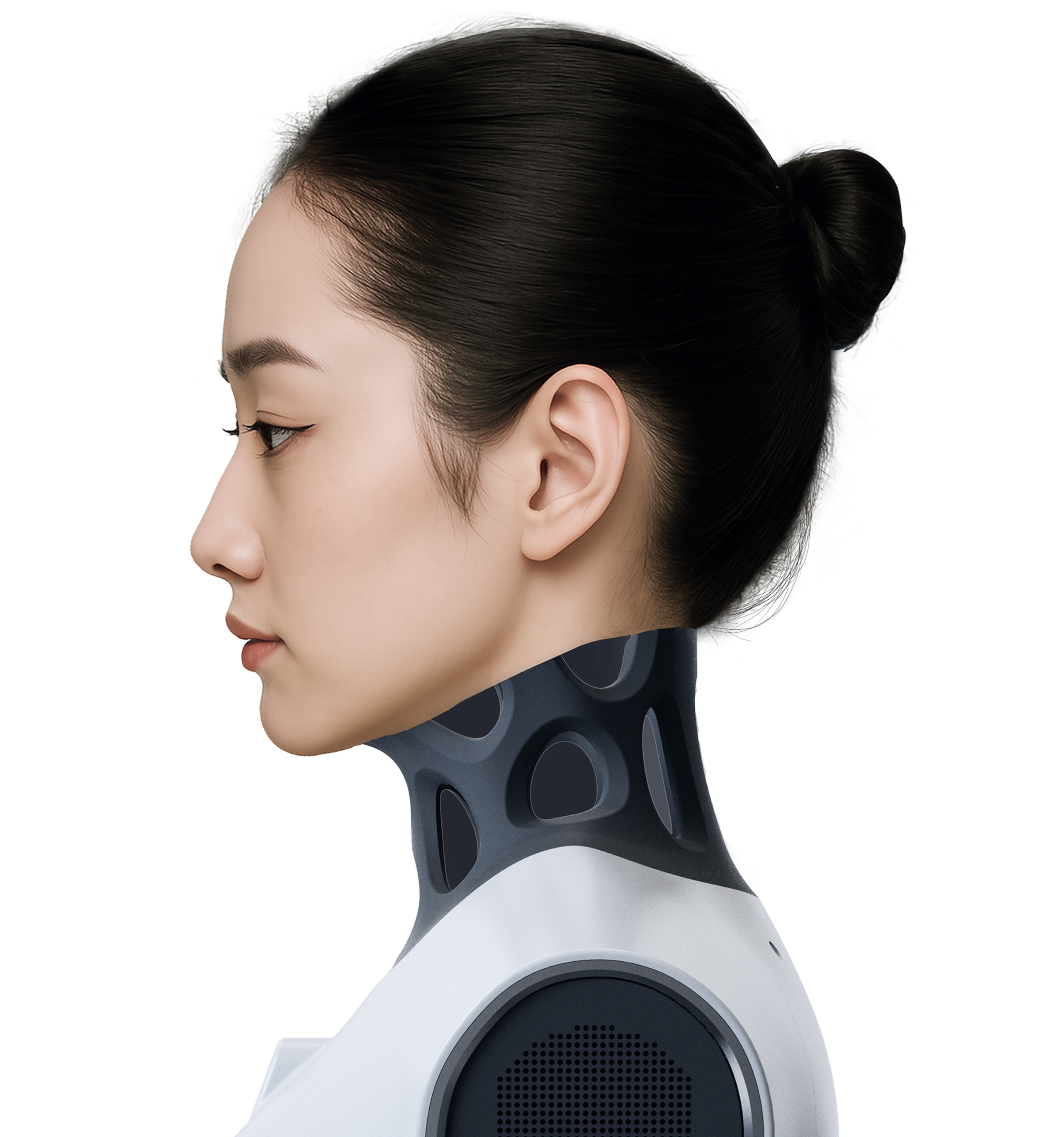 Official side-profile product image of the Xiaonuo bionic humanoid robot