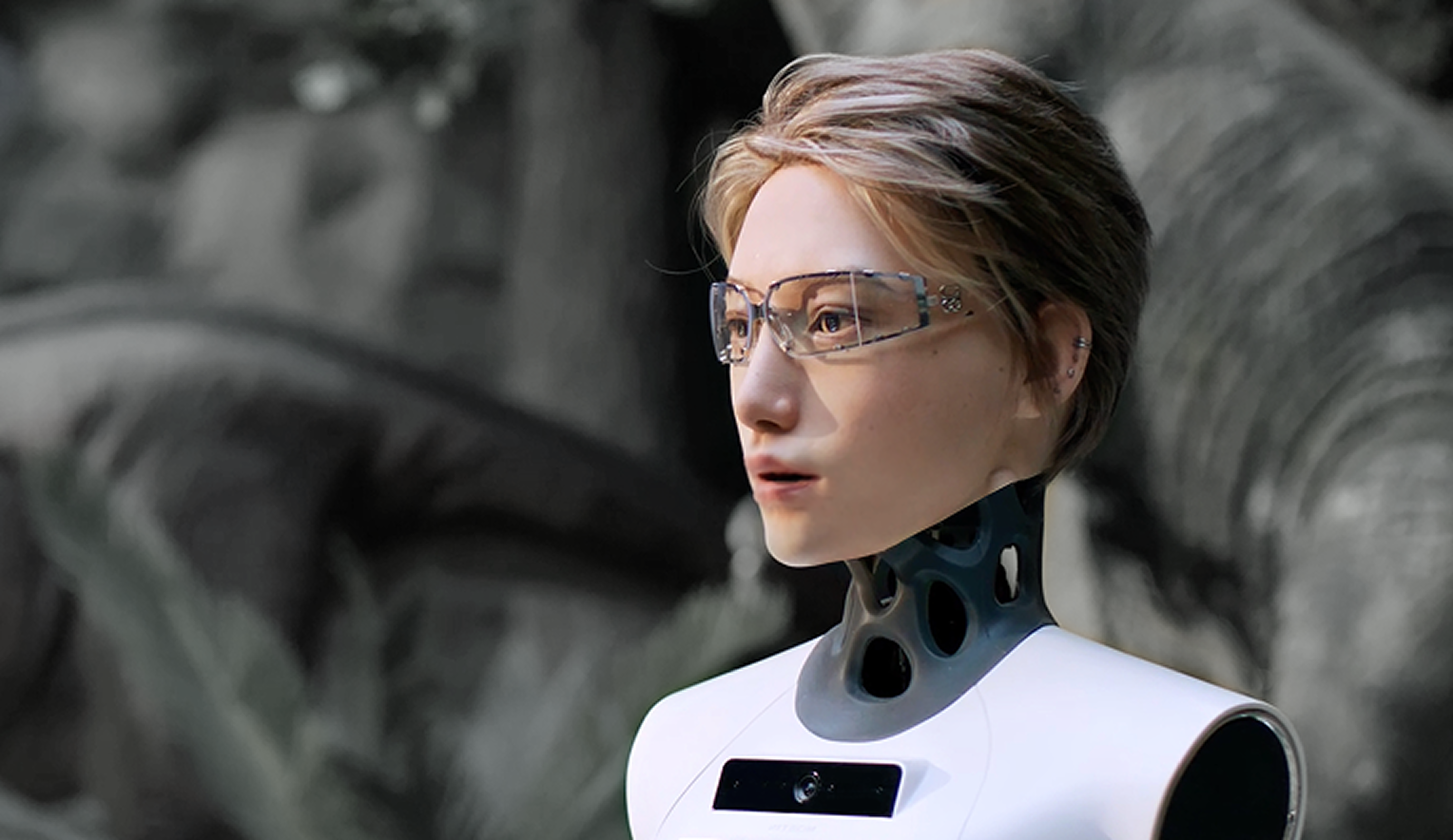 Official product image of the Xiaonuo bionic humanoid robot